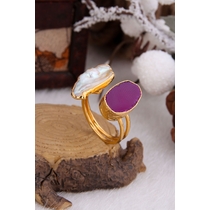 Pearl & Agate  Ring