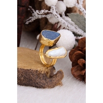 Pearl & Calsedon Ring