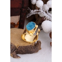 Pearl & Druzy Quartz Ring