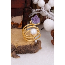 Pearl & Amethyst Ring
