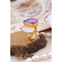 Pearl & Crystal Ring