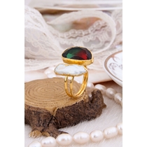 Pearl & Crystal Ring