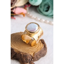 14K Gold-Plated Bronze & Pearl