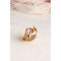 14K Gold-Plated Bronze & Cat Eyes Natural Stone