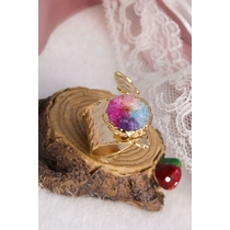 14K Gold-Plated Bronze & Tourmaline