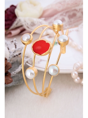 Pearl & Coral Bracelet