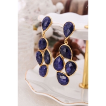 14K Gold-Plated Bronze & Sapphire